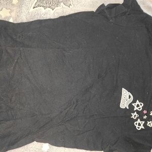 Kids Black Graphic T-Shirt